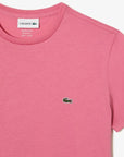 T-Shirt Lacoste rose en coton pima pour homme I Georgespaul