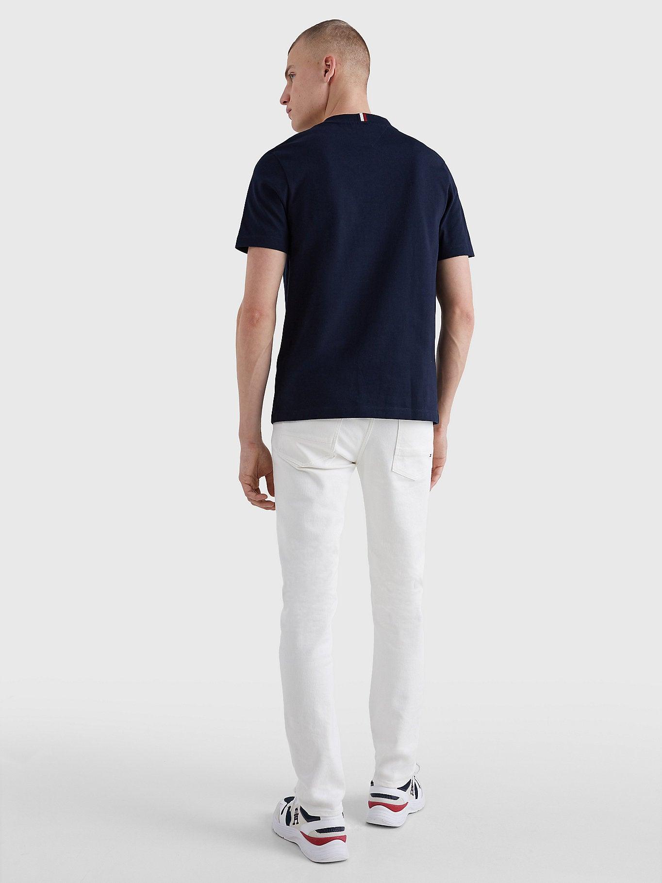 T-Shirt Tommy Hilfiger marine en coton bio - Georgespaul