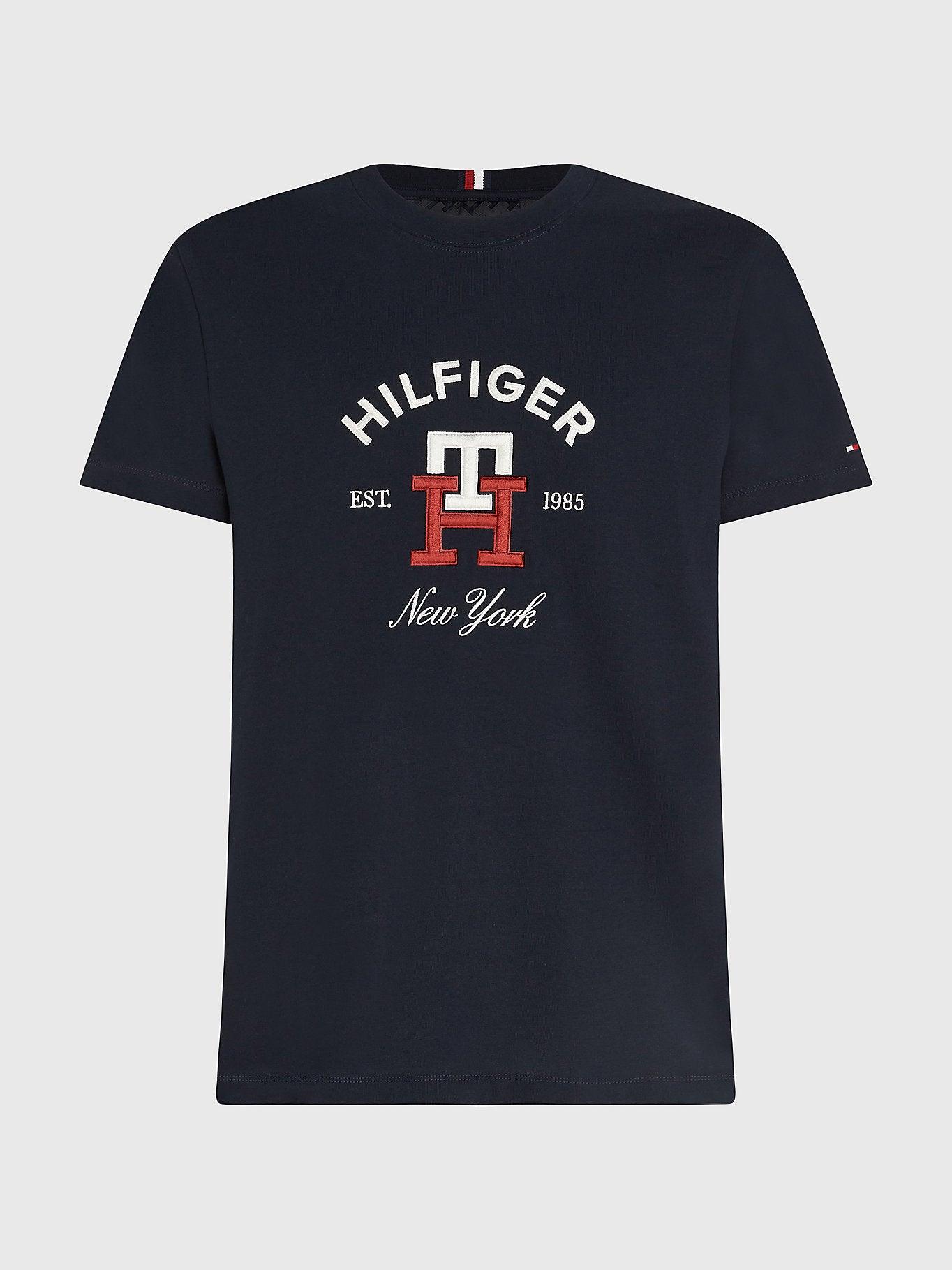 T-Shirt Tommy Hilfiger marine en coton bio - Georgespaul