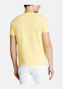 T-Shirt col rond homme Ralph Lauren ajusté jaune en jersey | Georgespaul