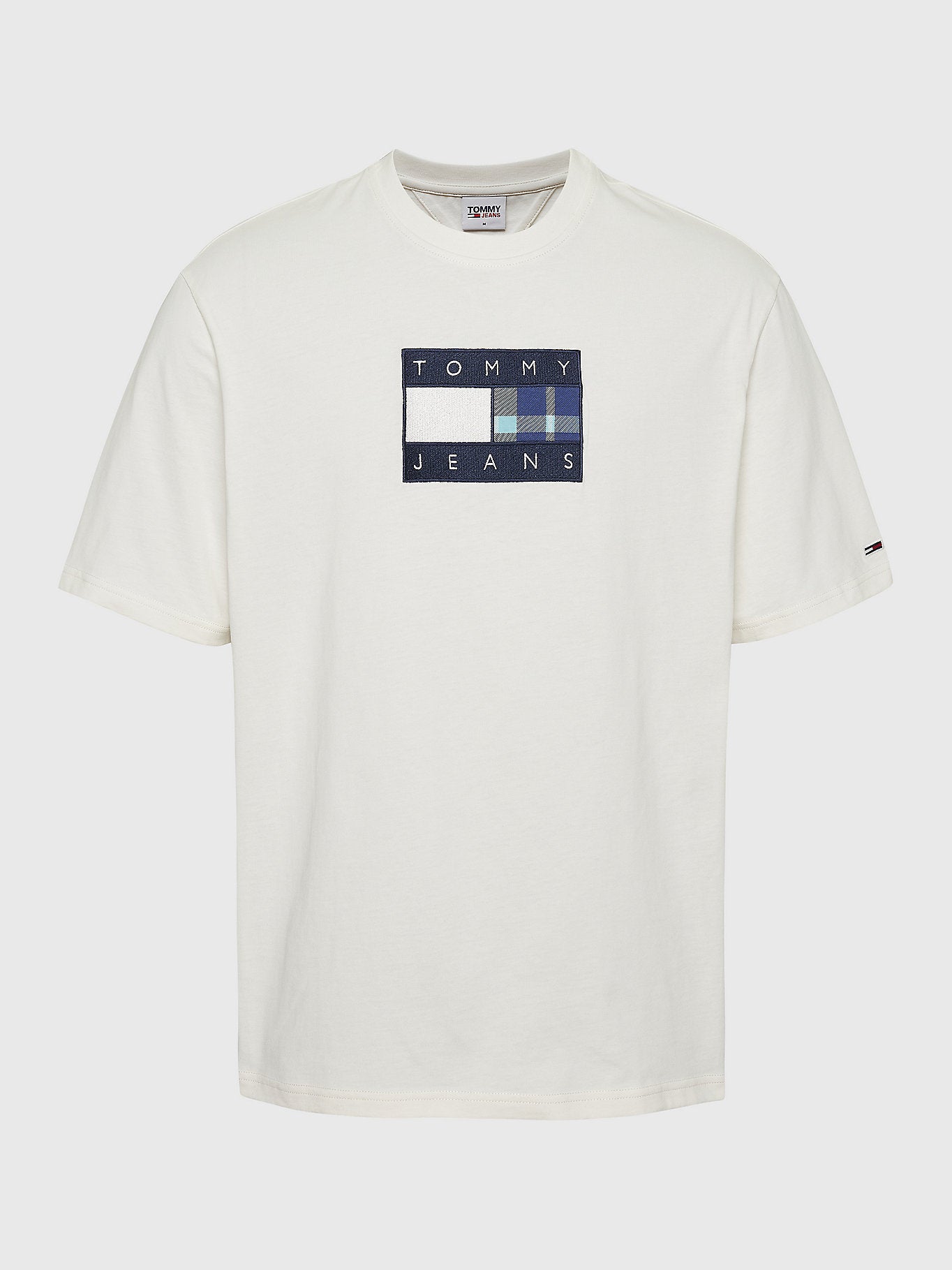 T-Shirt drapeau Tommy Jeans blanc pour homme I Georgespaul