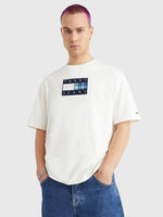 Charger l&#39;image dans la galerie, T-Shirt drapeau Tommy Jeans blanc pour homme I Georgespaul
