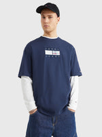 Laden Sie das Bild in den Galerie-Viewer, T-Shirt drapeau Tommy Jeans marine pour homme I Georgespaul
