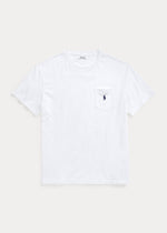 Charger l&#39;image dans la galerie, T-Shirt grande taille homme Ralph Lauren blanc en jersey | Georgespaul

