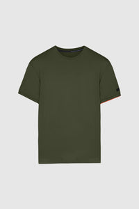 T-Shirt homme RRD kaki en coton stretch | Georgespaul