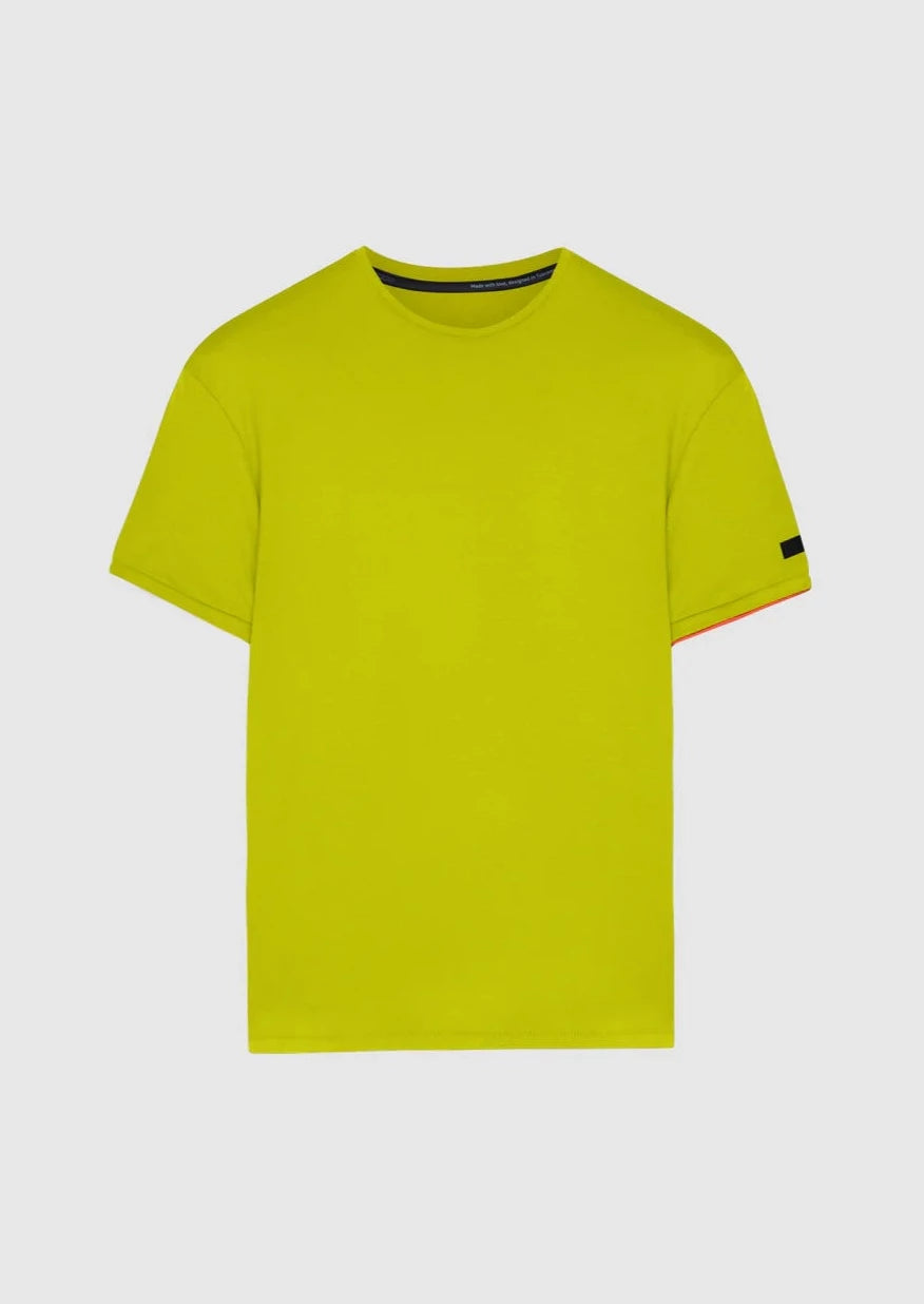 T-Shirt homme RRD vert en coton stretch | Georgespaul