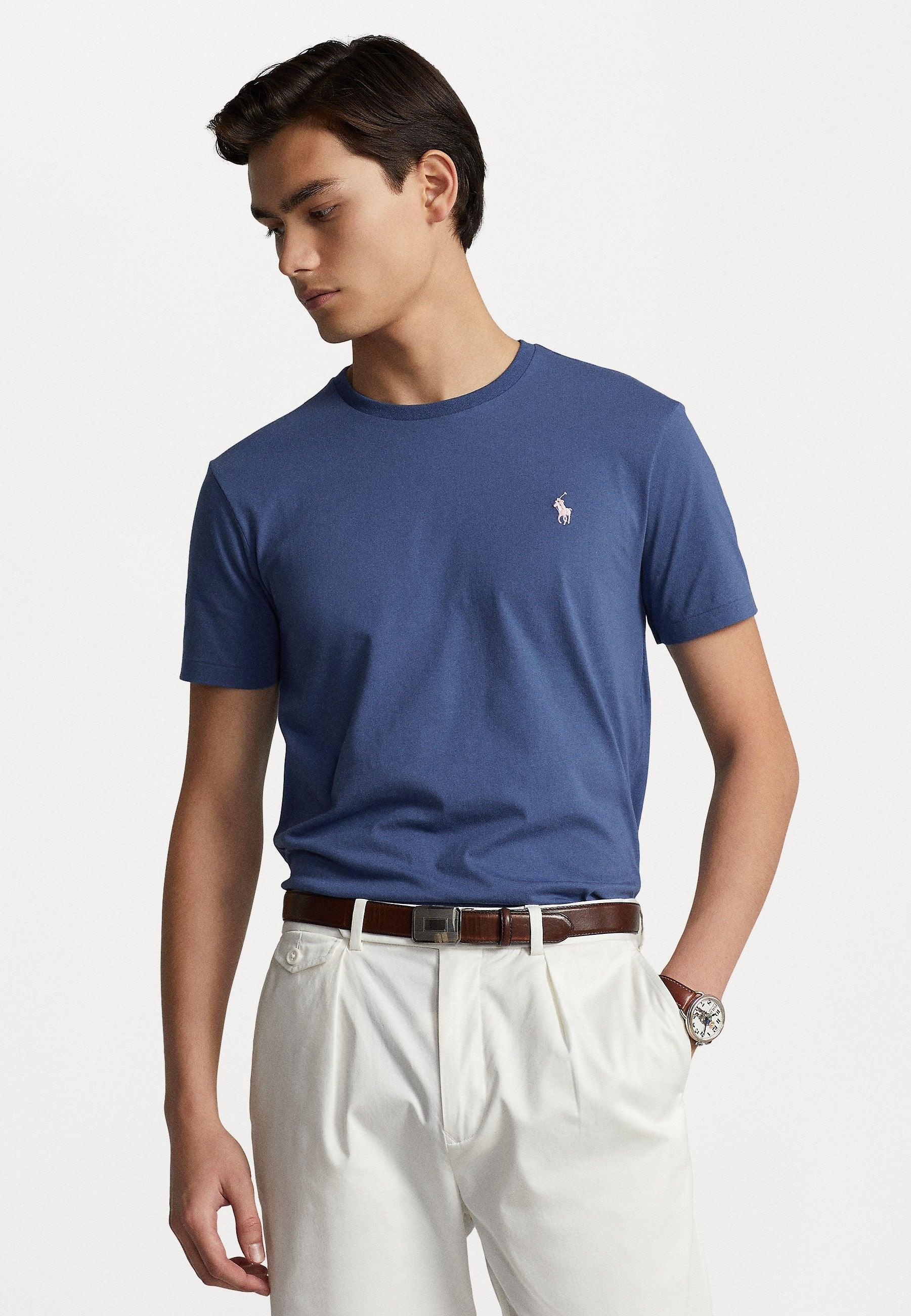 T-Shirt Ralph Lauren ajusté bleu - Georgespaul