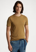 Charger l&#39;image dans la galerie, T-Shirt homme Ralph Lauren ajusté marron en jersey | Georgespaul

