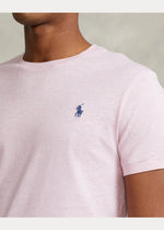 Charger l&#39;image dans la galerie, T-Shirt homme Ralph Lauren ajusté rose clair en jersey | Georgespaul
