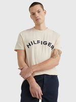 Afbeelding in Gallery-weergave laden, T-Shirt Tommy Hilfiger beige en coton bio pour homme I Georgespaul
