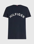 T-Shirt logo Tommy Hilfiger marine en coton bio - Georgespaul