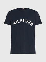 Charger l&#39;image dans la galerie, T-Shirt Tommy Hilfiger marine en coton bio pour homme I Georgespaul
