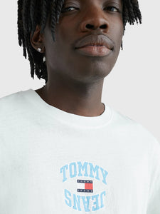 T-Shirt logo Tommy Jeans bleu clair pour homme I Georgespaul