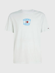 T-Shirt logo Tommy Jeans bleu clair pour homme I Georgespaul