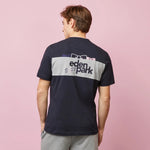 Charger l&#39;image dans la galerie, T-Shirt logo dos Eden Park marine en coton pour homme I Georgespaul
