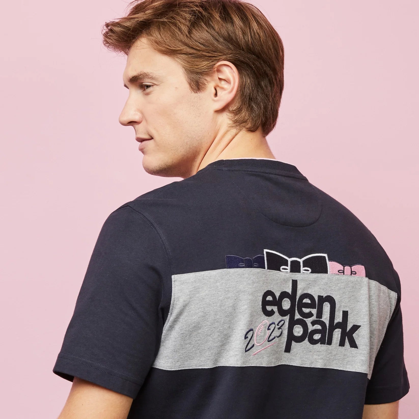 T-Shirt nœud dos Eden Park marine pour homme I Georgespaul