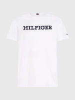 Charger l&#39;image dans la galerie, T-Shirt Tommy Hilfiger blanc en coton bio pour homme I Georgespaul
