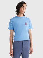 Charger l&#39;image dans la galerie, T-Shirt logo monogramme Tommy Hilfiger bleu pour homme I Georgespaul

