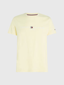 T-Shirt Tommy Hilfiger jaune clair coton bio pour homme I Georgespaul