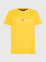 Charger l&#39;image dans la galerie, T-Shirt logo poitrine homme Tommy Hilfiger jaune I Georgespaul
