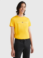 Charger l&#39;image dans la galerie, T-Shirt logo poitrine homme Tommy Hilfiger jaune I Georgespaul
