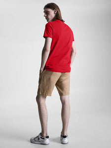 T-Shirt logo poitrine Tommy Hilfiger rouge pour homme I Georgespaul