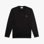 Charger l&#39;image dans la galerie, T-Shirt manches longues logo Lacoste noir pour homme | Georgespaul
