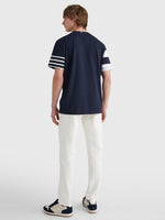 Charger l&#39;image dans la galerie, T-Shirt marinière Tommy Hilfiger marine pour homme | Georgespaul
