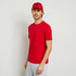 T-Shirt uni Eden Park rouge en coton - Georgespaul