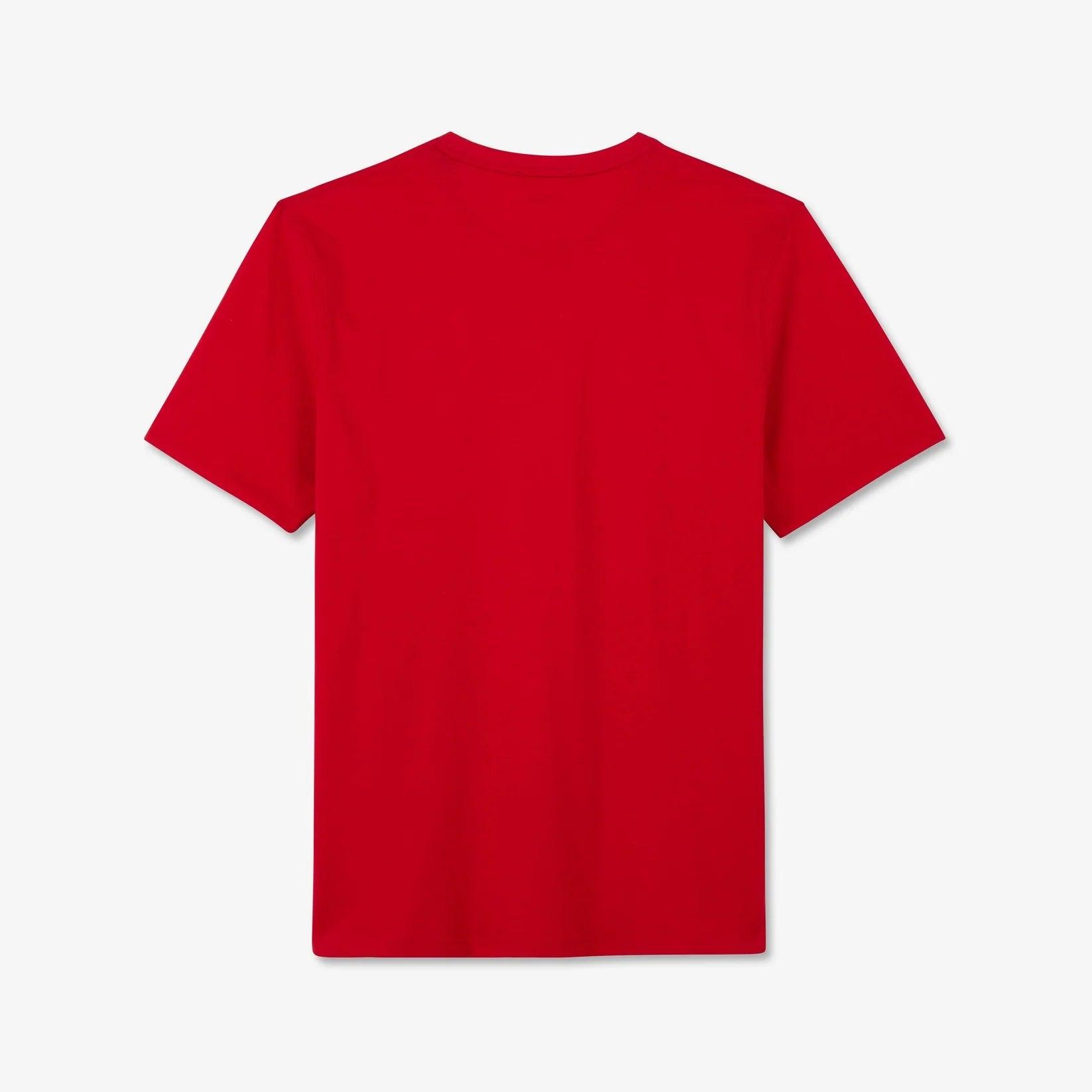 T-Shirt uni Eden Park rouge en coton - Georgespaul