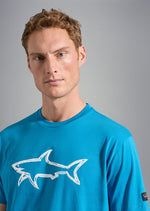 Laden Sie das Bild in den Galerie-Viewer, T-shirt Paul &amp; Shark bleu clair
