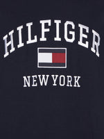 Charger l&#39;image dans la galerie, T-Shirt Tommy Hilfiger marine en coton bio
