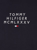 Laden Sie das Bild in den Galerie-Viewer, T-Shirt signature Tommy Hilfiger marine en coton bio | Georgespaul
