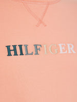 Charger l&#39;image dans la galerie, Sweat col rond logo multicolore Tommy Hilfiger rose | Georgespaul
