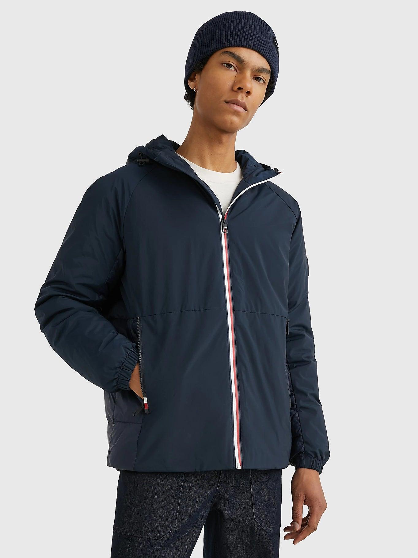 Veste à capuche Tommy Hilfiger marine - Georgespaul