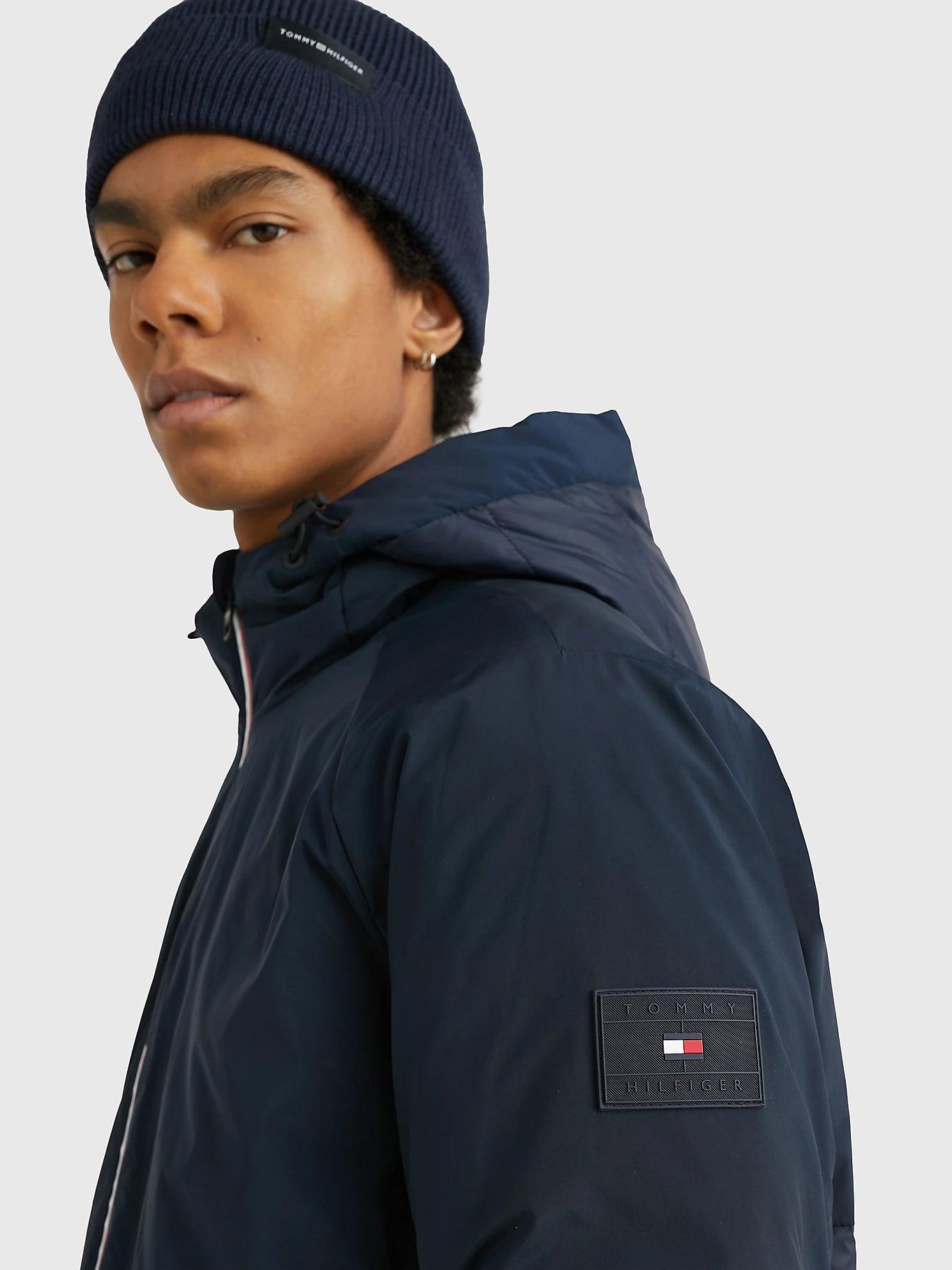 Veste à capuche Tommy Hilfiger marine - Georgespaul