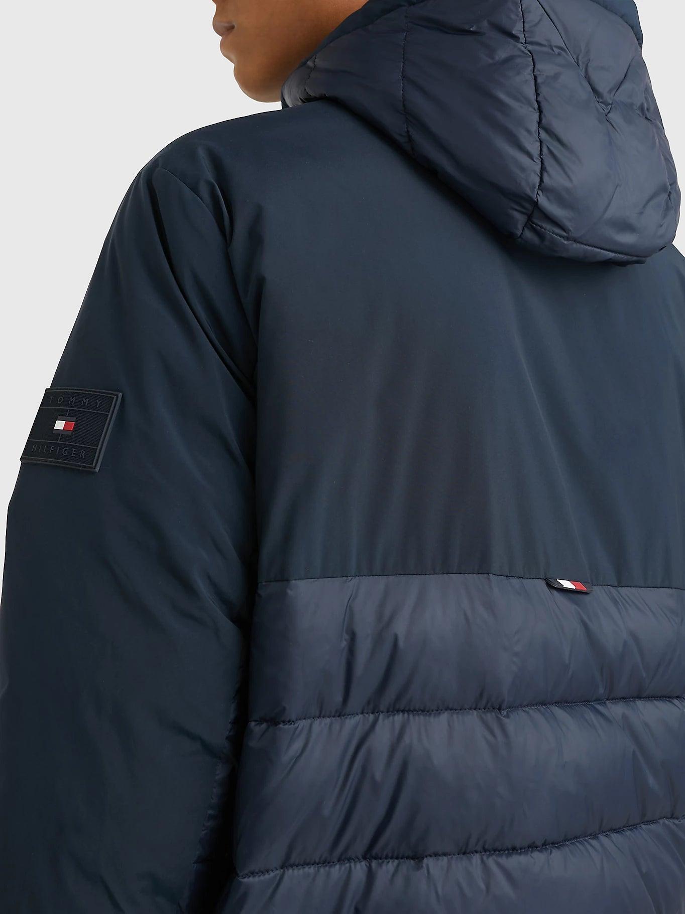 Veste à capuche Tommy Hilfiger marine - Georgespaul