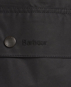 Veste homme Ashby Barbour noire en coton ciré | Georgespaul