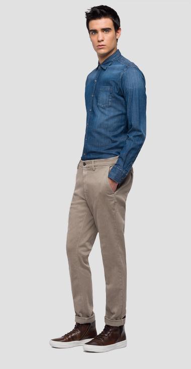 Chino slim Replay beige - Georgespaul