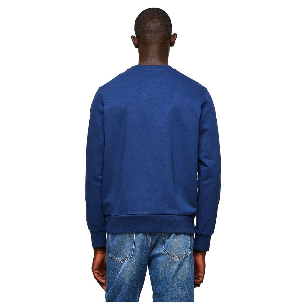 Sweatshirt mit Rundhalsausschnitt und blauem Diesel-Aufdruck