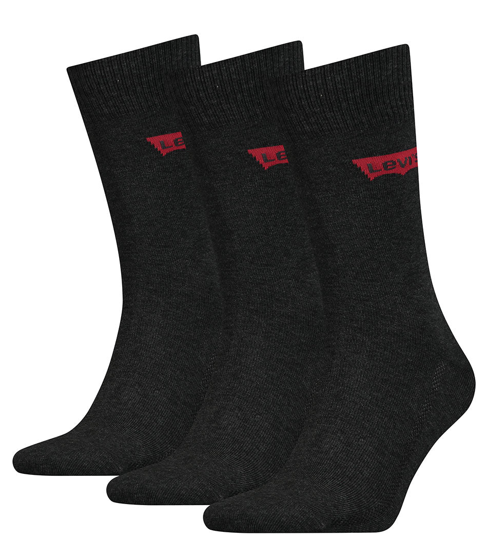 Packung mit Levi's® hohen grauen Logo-Socken