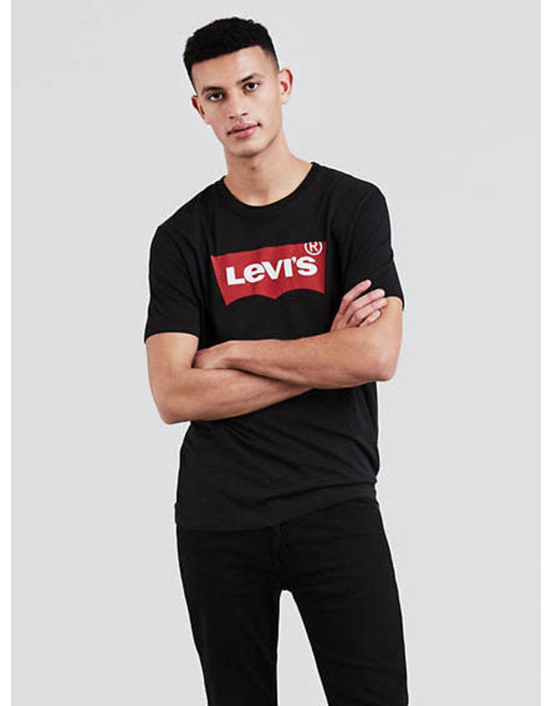 Levi's® T-Shirt mit großem Logo in Schwarz