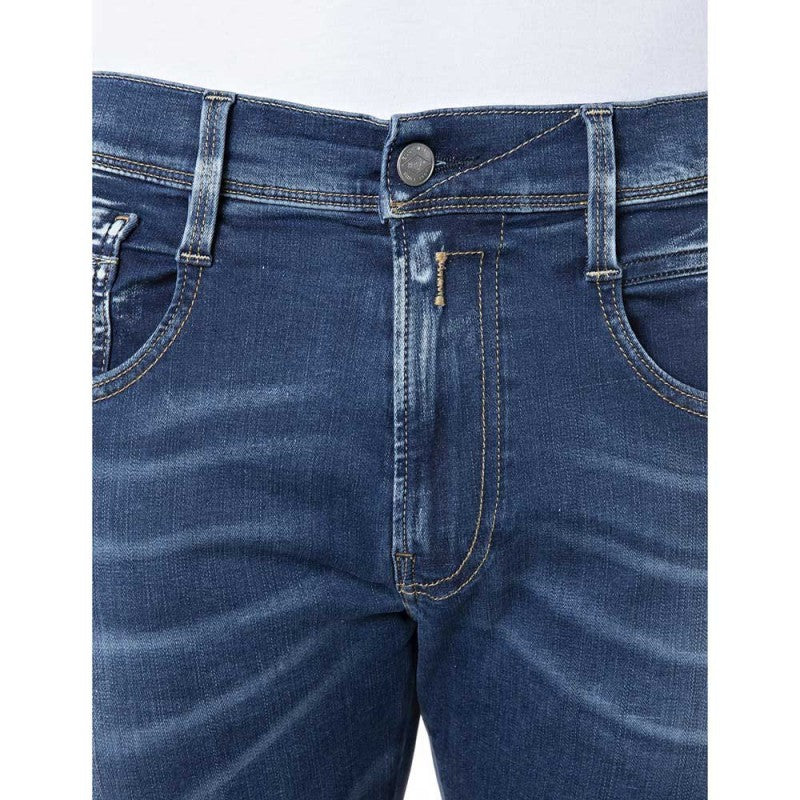 Blaue Replay-Slim-Jeans aus Baumwolle