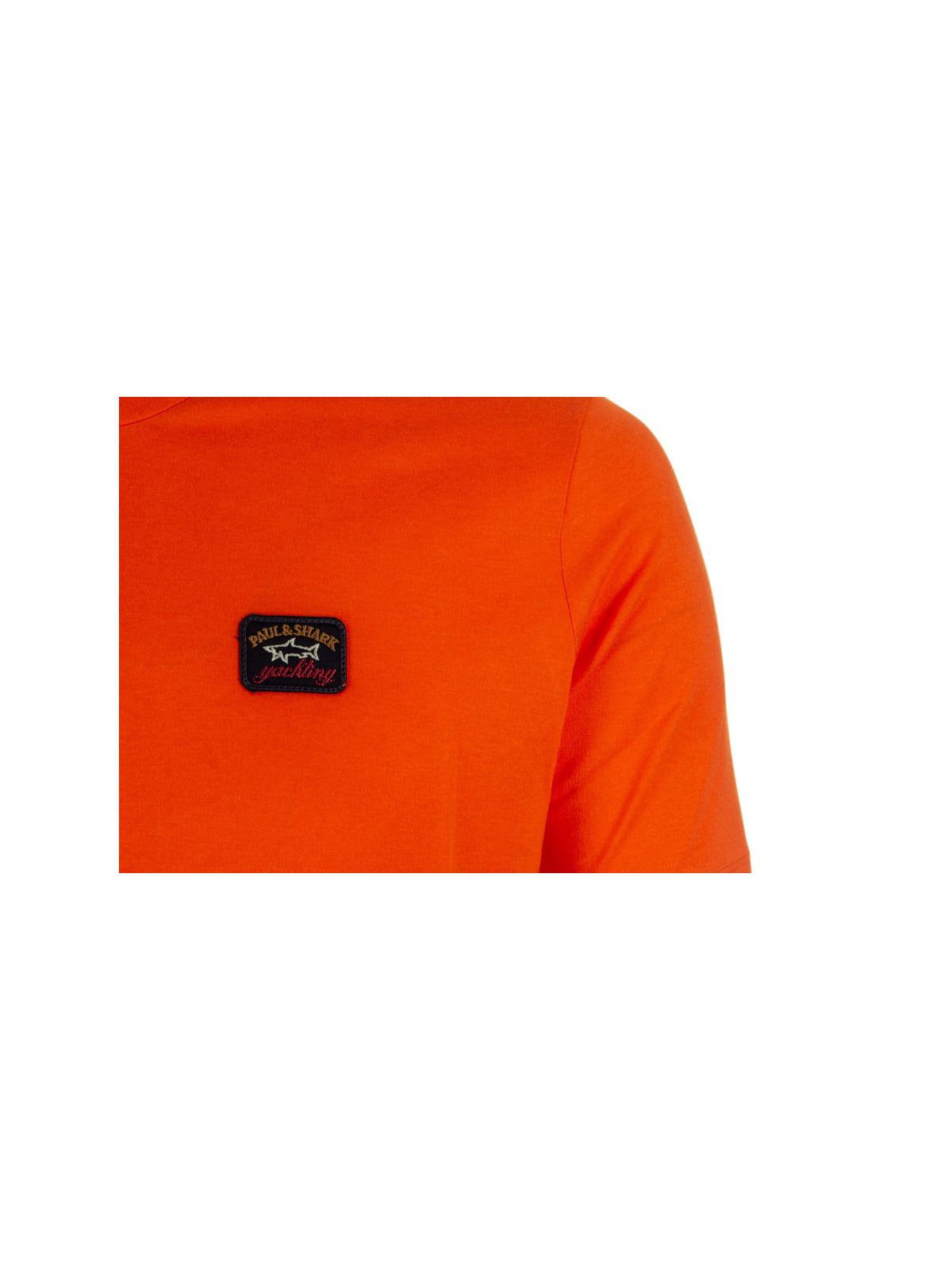 T-Shirt à logo Paul & Shark orange coton