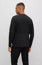 Afbeelding in Gallery-weergave laden, T-Shirt manches longues Hugo Boss noir en coton | Georgespaul
