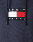 Sweat à capuche Tommy Jeans marine coton bio