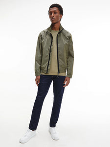 Khakifarbene Jacke mit Reißverschluss von Calvin Klein